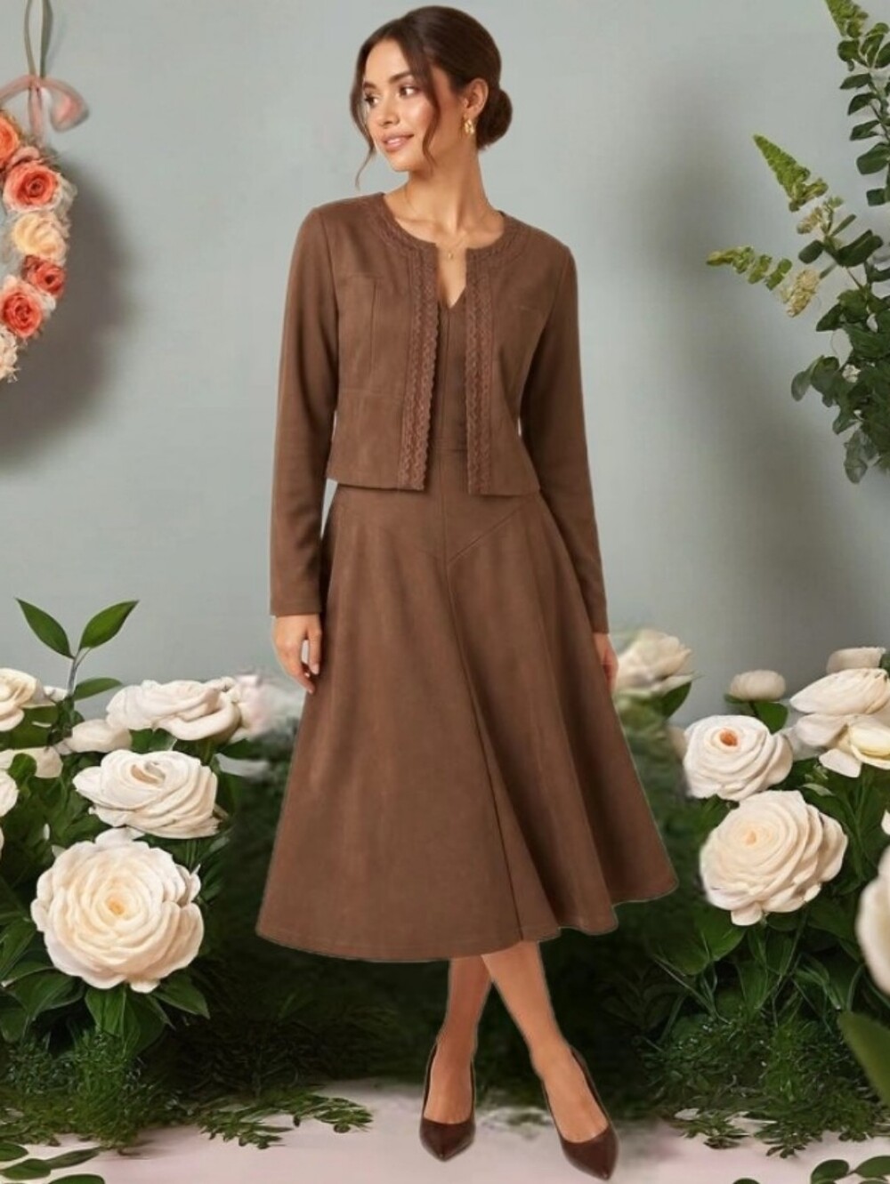 Southern Lady Skirt Suit jacket Set Women size 12